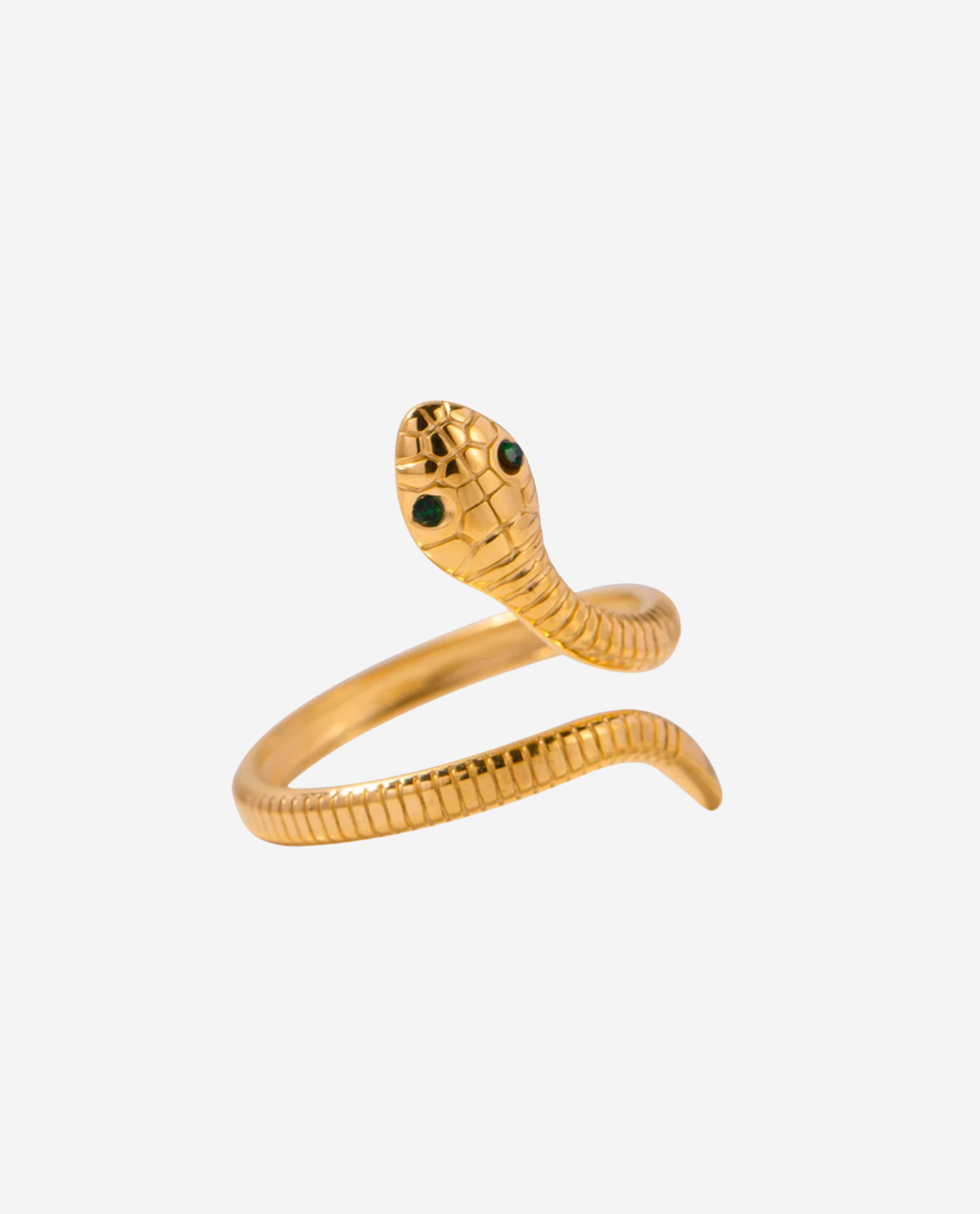 Snake Ring Forgyldt - Khaai Studio Fingerringe