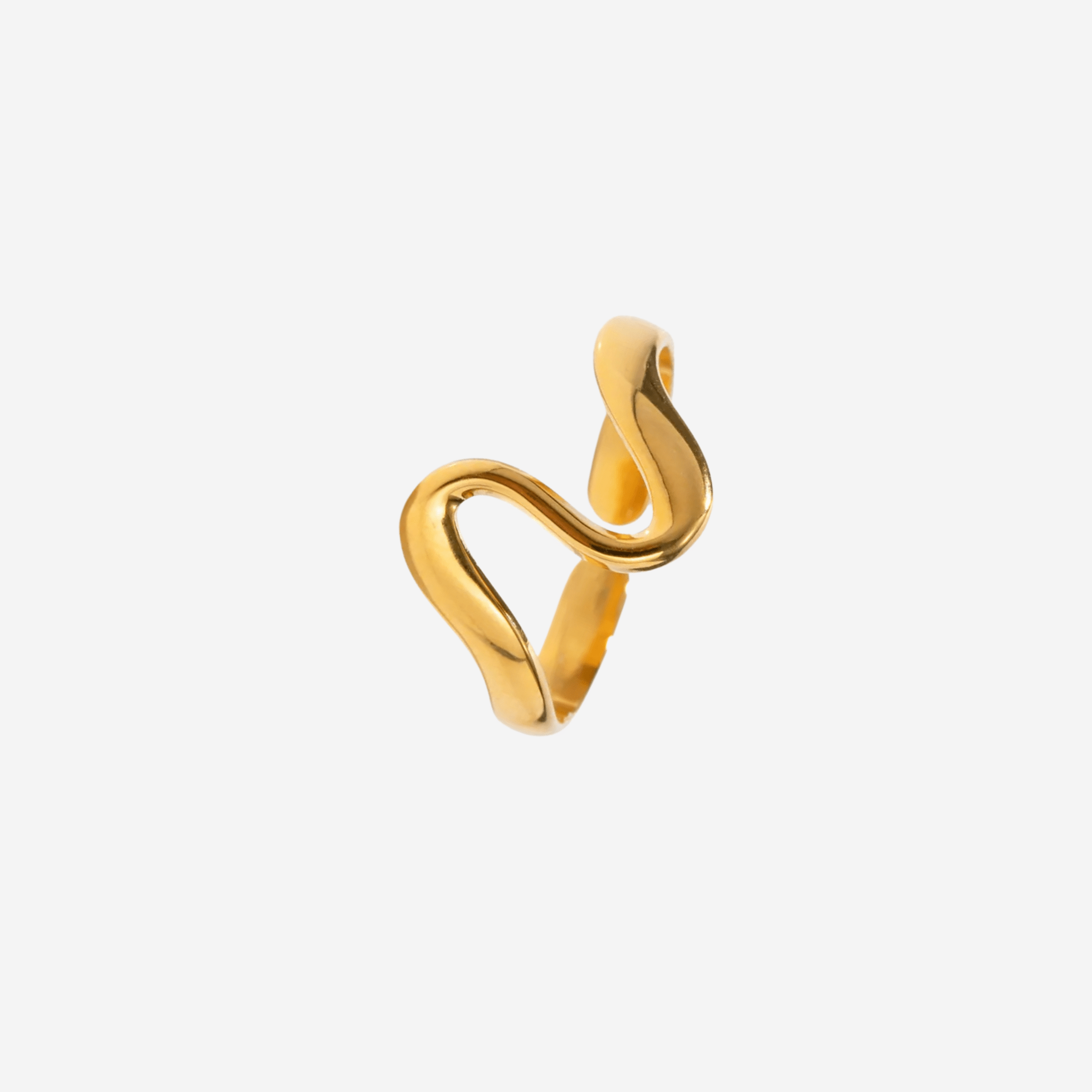 Wave Ring Forgyldt - Khaai Studio Fingerringe